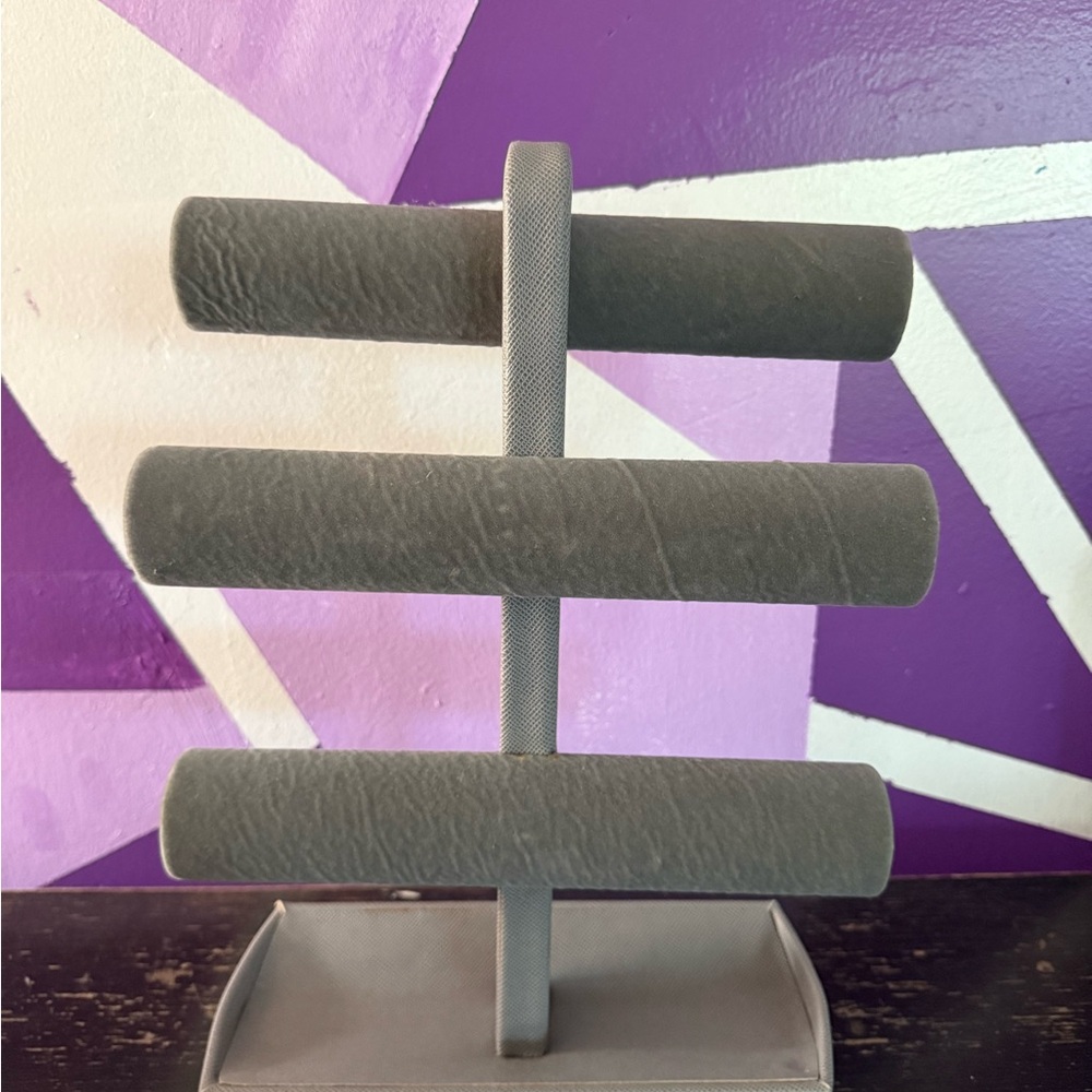 Gray Jewelry Display Stand